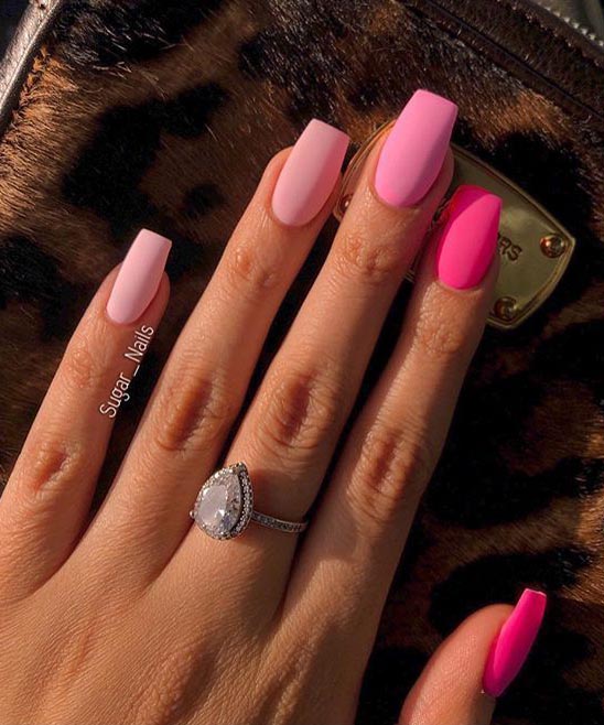 Soft Pink Coffin Acrylic Nail Ideas Tailoringinhindi