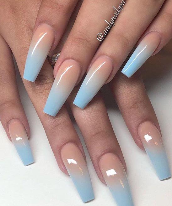 Ombre Coffin Nail Designs Tailoringinhindi