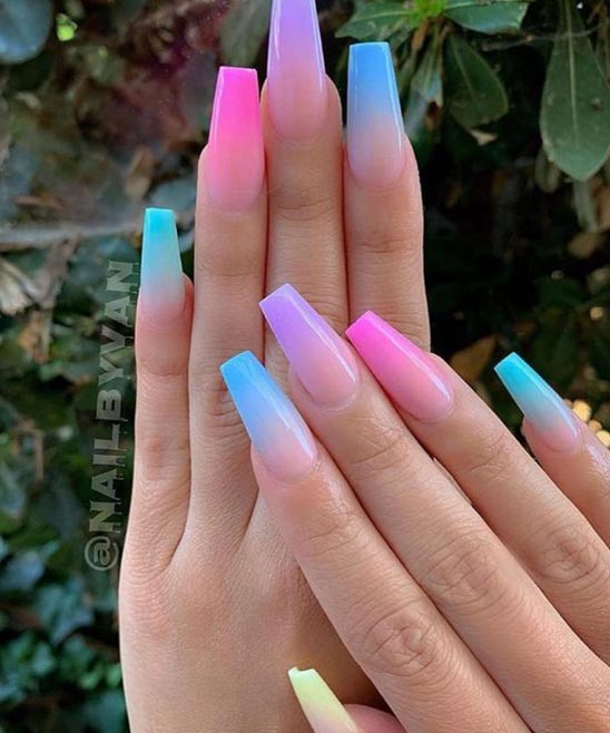 Ombre Coffin Nail Designs Tailoringinhindi