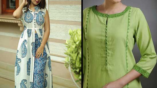 Brown Classic Elegant Look Simple Design Ladies Printed Cotton Collar Neck  Kurtis at Best Price in Murshidabad  Saolin Garments