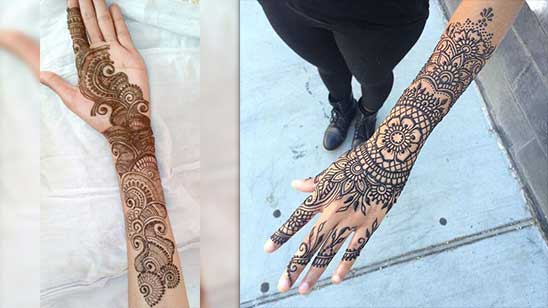 Easy and Simple Arm Mehndi Design