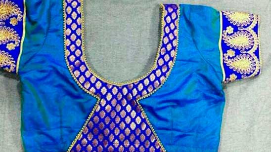 Kathpadar Saree Blouse Back Neck Designs