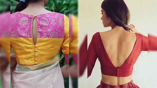 100+ Boat Neck Blouse Designs Front and Back Images - TailoringinHindi