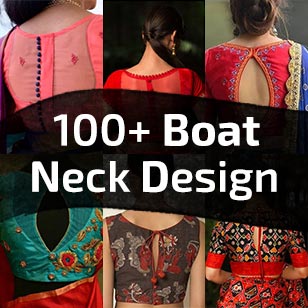 Boat Neck Blouse Designs