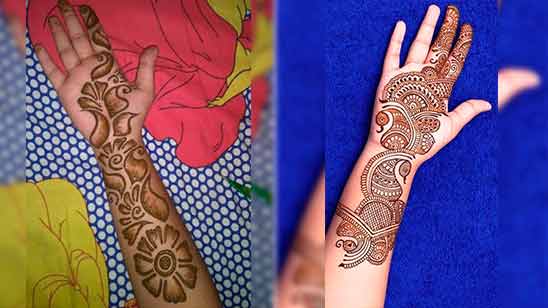 Full Hand Simple Mehndi Design