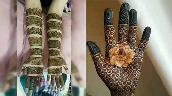Indo Arabic Mehndi Design for Hand
