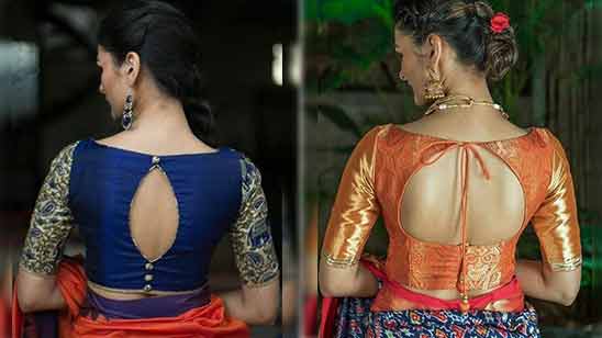 100 Boat Neck Blouse Designs Front And Back Images Tailoringinhindi