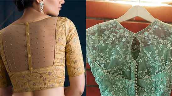 100+ Boat Neck Blouse Designs Front and Back Images - TailoringinHindi