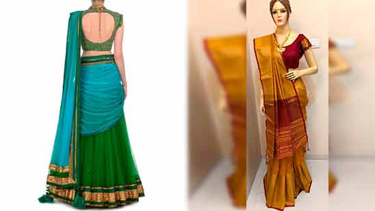 Silk Saree Blouse Back Design with Border