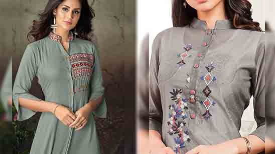 200+ Collar Neck Designs for Kurtis | Back Neck Designs - TailoringinHindi