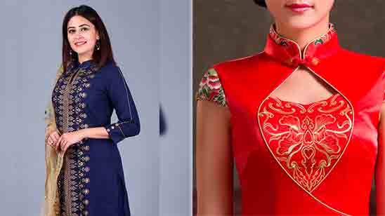 200+ Collar Neck Designs for Kurtis | Back Neck Designs - TailoringinHindi