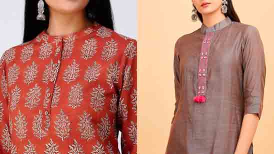 Ben neck kurti on sale design