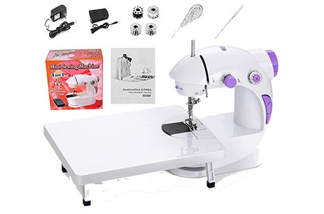 Appigo Mini Sewing Machine for Home Tailoring with Extension Table Silai Machines