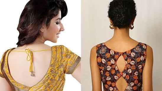 Blouse Back Neck Designs Silk Saree
