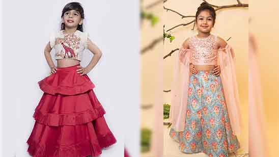 Children half sare | Half saree designs, Half saree lehenga, Half saree  function