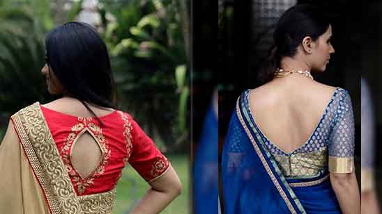 100+ Silk Saree Blouse Neck Designs Catalogue Images - TailoringinHindi