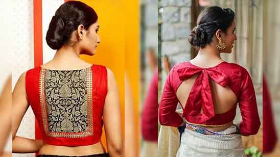 100+ Silk Saree Blouse Neck Designs Catalogue Images - TailoringinHindi