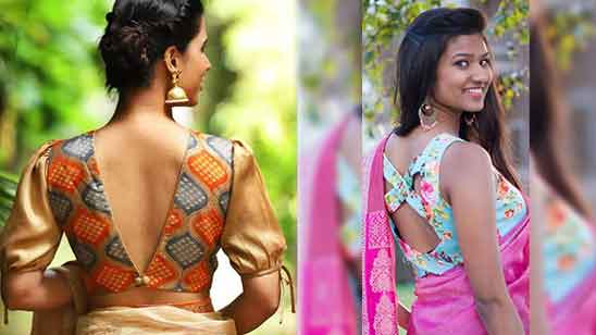 Simple Blouse Designs for Silk Saree