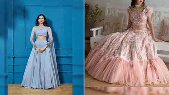 Modern and Stylish Net Lehenga Blouse Designs to Try in 2024 - efashiontribe