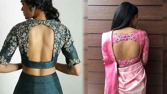 Simple Silk Saree Blouse Designs