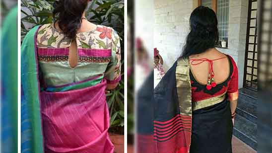 100+ Silk Saree Blouse Neck Designs Catalogue Images - TailoringinHindi