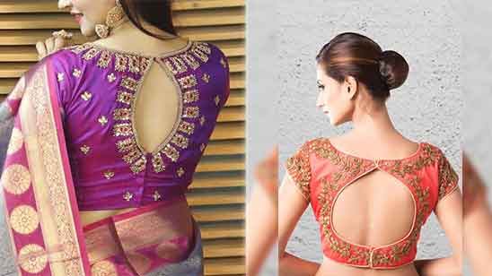 Wedding Silk Saree Blouse Designs