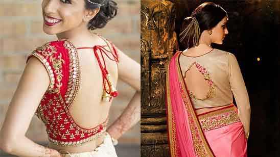 Wedding Silk Saree Blouse Designs