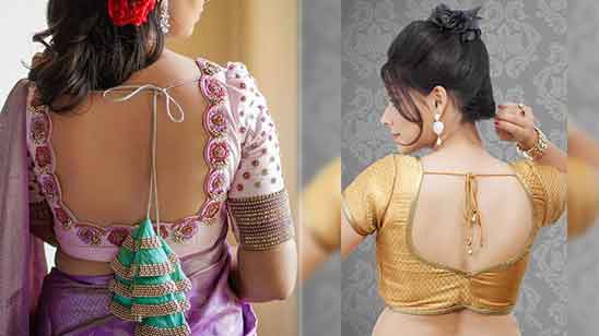 100 Silk Saree Blouse Neck Designs Catalogue Images Tailoringinhindi