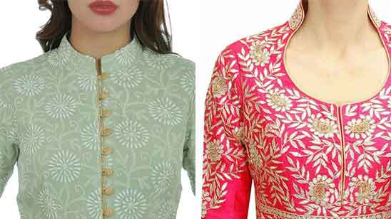 Close neck design for churidar best sale