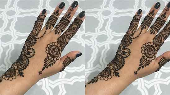Easy Simple Finger Mehndi Design