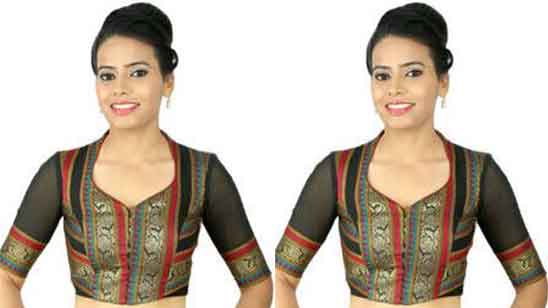 Front Collar Blouse Designs