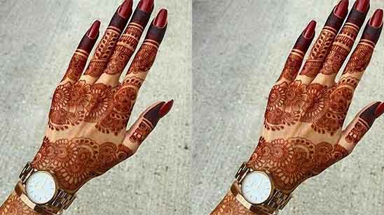 Front Finger Mehndi Design