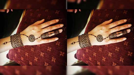 Hand Finger Mehndi Design