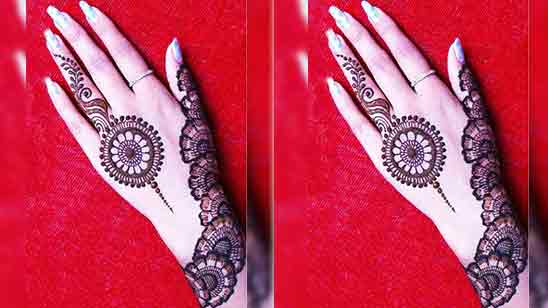 One Finger Mehndi Design