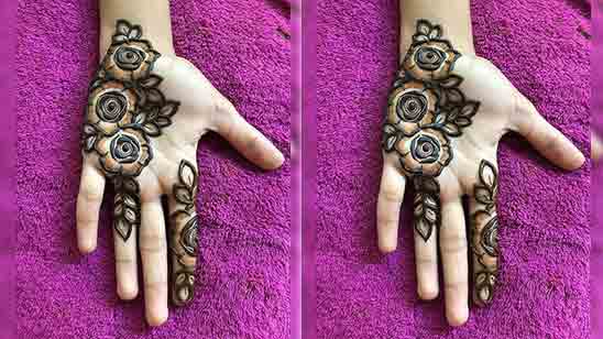 simple easy single line mehandi design//back hand mehndi design arabic#new  style fullhand henna - YouTube