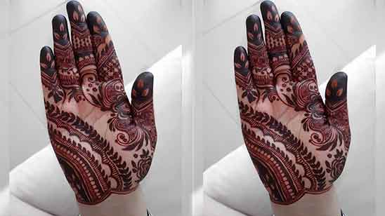 Royal Half Hand Mehndi Design