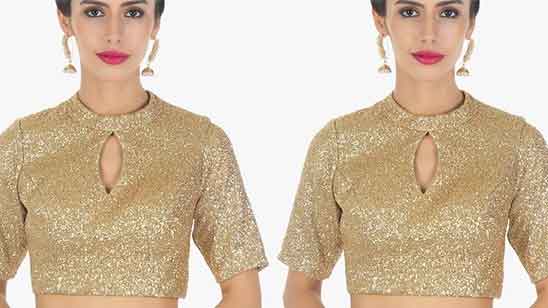 Stand Collar Blouse Indian