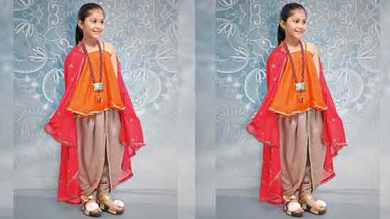 Dhoti Salwar Suit For Baby Girl