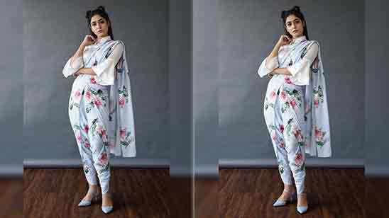 Dhoti Salwar Suit For Girl