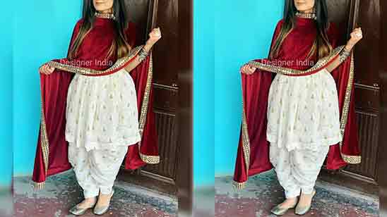 Dhoti Salwar Suit For Girl