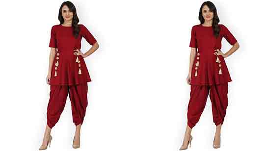 Dhoti Salwar Suit For Girls