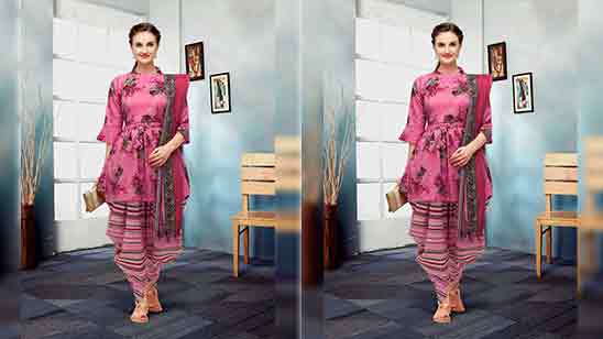 Buy sojara Women's Rayon A-Line Kurta Dhoti/Patiala Salwar Suit (X-Large,  PURPLE) at Amazon.in