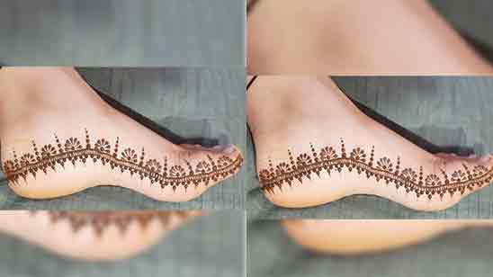Foot Mehndi Design Simple And Easy