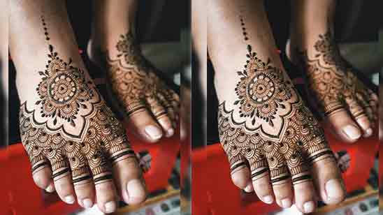 Leg Mehndi Design Images Simple And Easy