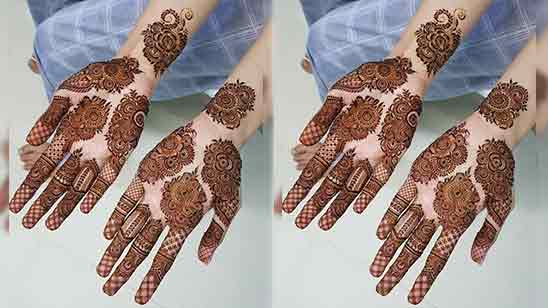 Mehndi Design Easy And Simple Front Hand