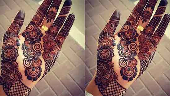 Mehndi Design Simple And Easy Full Hand Front