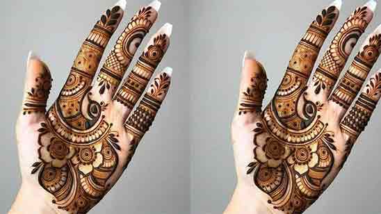 Modern Front Hand Mehndi Design