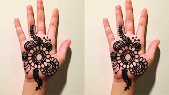 Modern Simple Mehndi Designs For Front Hands