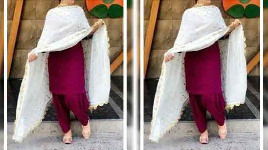 Patiala Suit Salwar For Girls