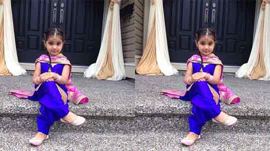 Punjabi Salwar Suit For Baby Girl